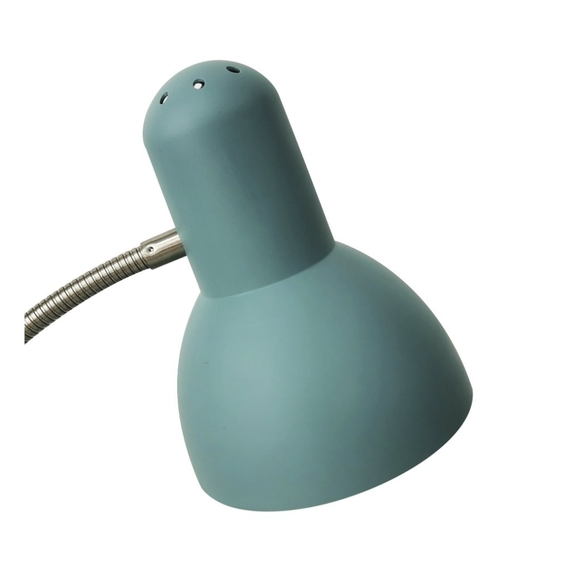 LED Gooseneck Desk Lamp with Catch-All Base & AC Outlet - Teal - Picture 7 of 12